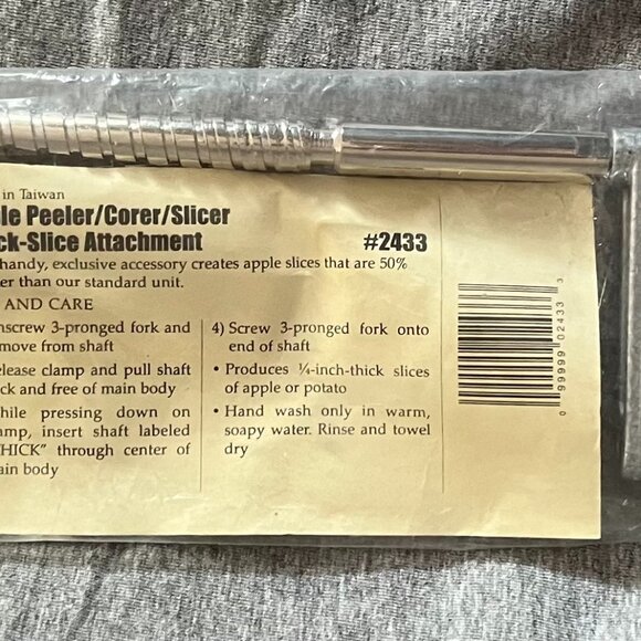 Pampered Chef Apple Peeler Thick Slice Attachment #2433 - Picture 7 of 8